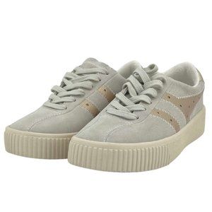 Gola | Women's Super Court Metallic Sneakers | Off White & Gold | Size 5